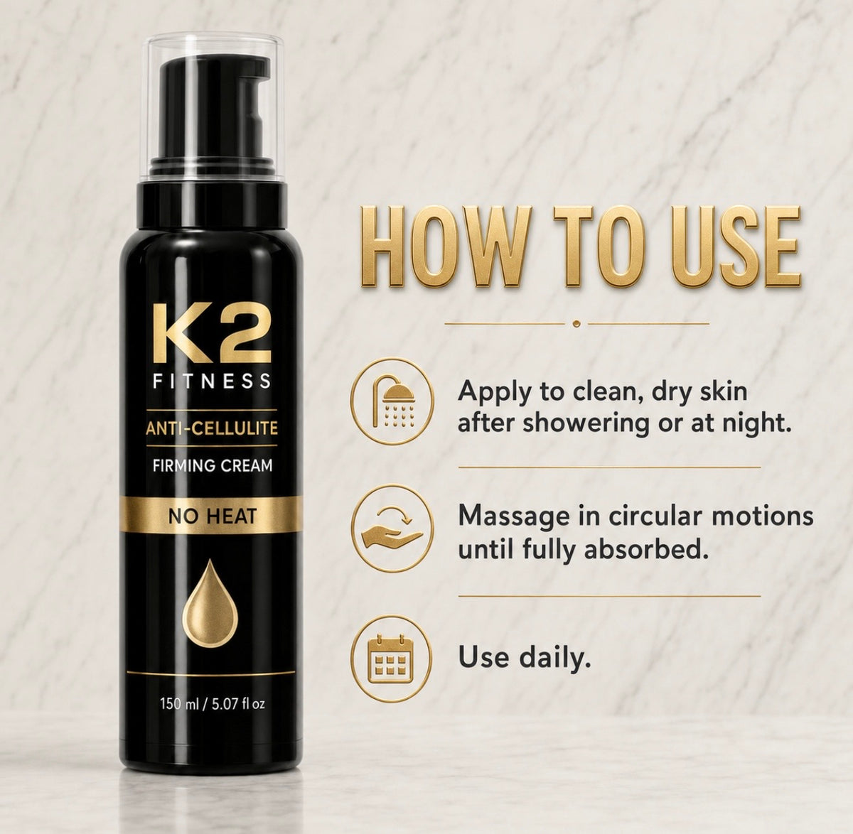 K2-Anti-Cellulite Firming Cream – No Heat